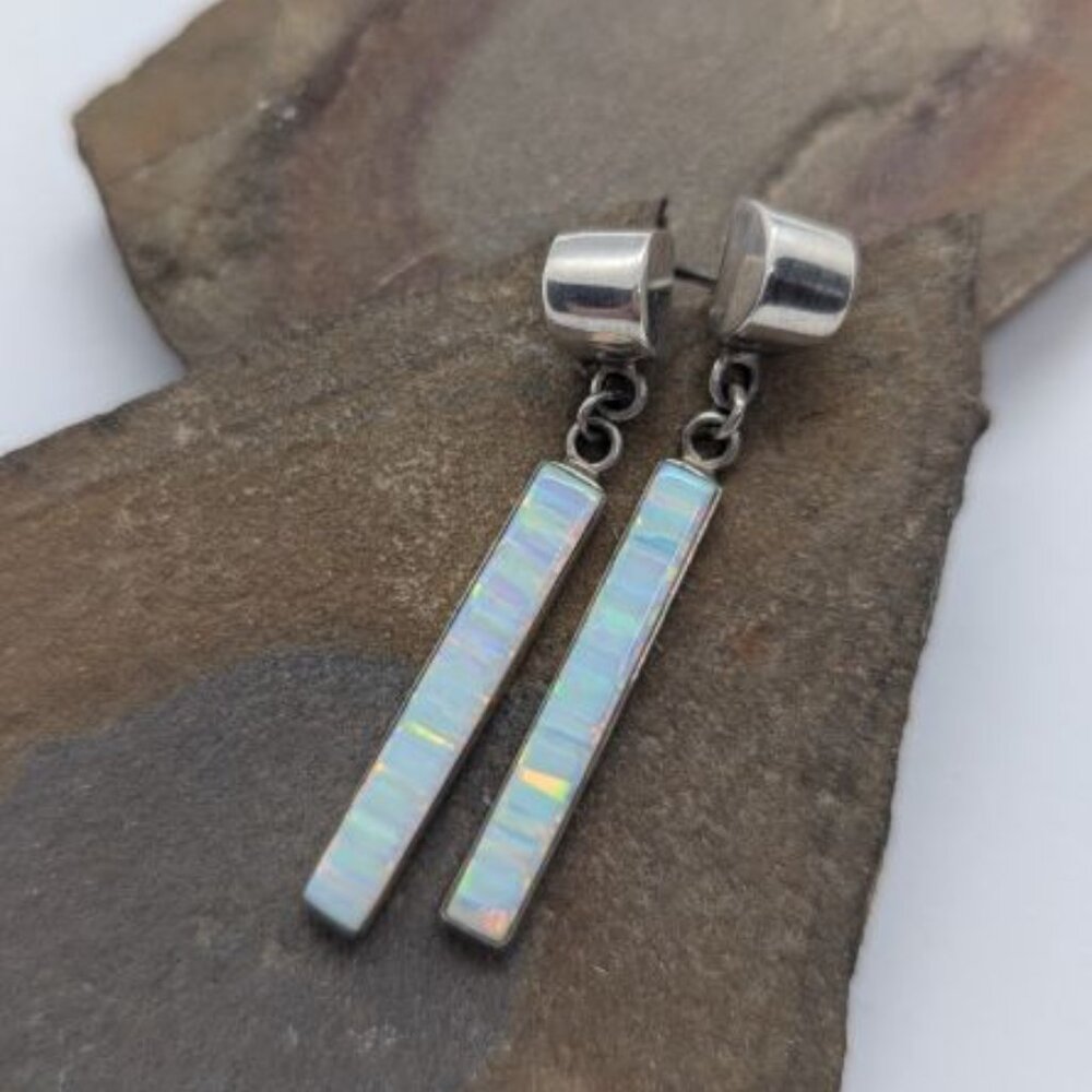 Sterling Silver Earrings with Mother of Pearl